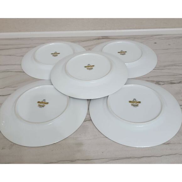 Vtg Mid-Century Modern MCM Harmony House WOODHUE 7 3/4" Salad Plates Set of 5 - Picture 3 of 4